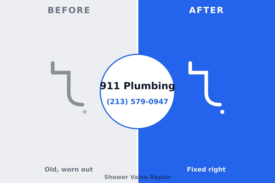 Before and after: plumbing repair Lincolnshire, IL